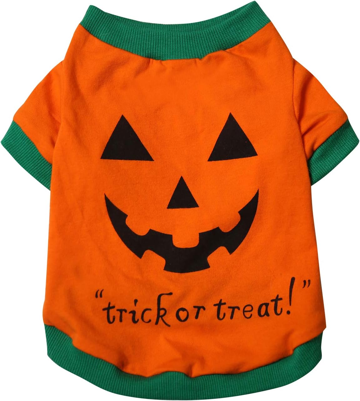 Pet Halloween Puppy Pumpkin Costume T-Shirt for Small Dogs Cats (Large(8.8lb-13.2lb), Orange)