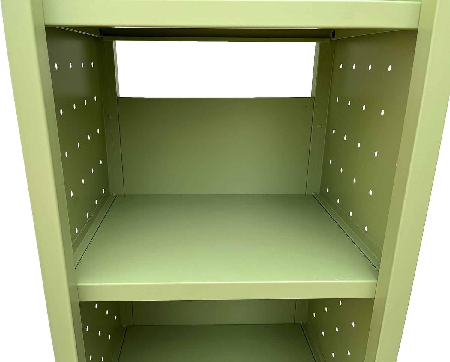 Workington Single Bank Rolling Book Truck Book Cart with 3 Flat Shelves, Library Book Cart with Swivel Lockable Casters 3000 Apple Green