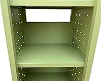 Vista 8 de Workington Carrito de libro con ruedas de un solo banco con 3 estantes planos, carrito de libros de biblioteca con ruedas giratorias bloqueables