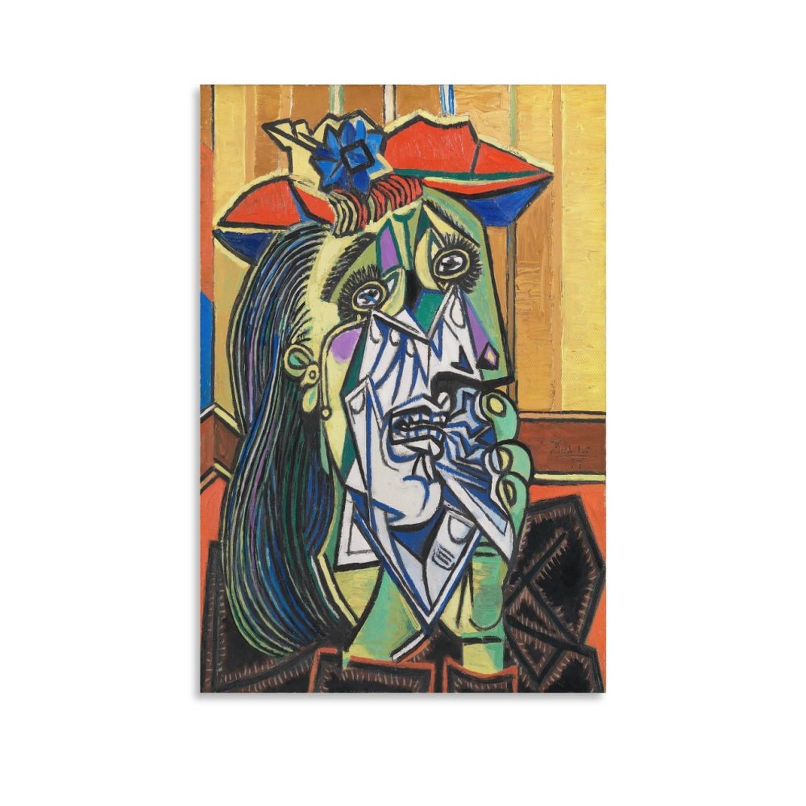 Amazon.co.jp: パブロ・ピカソ Pablo Picasso 《泣く女》 ポスター