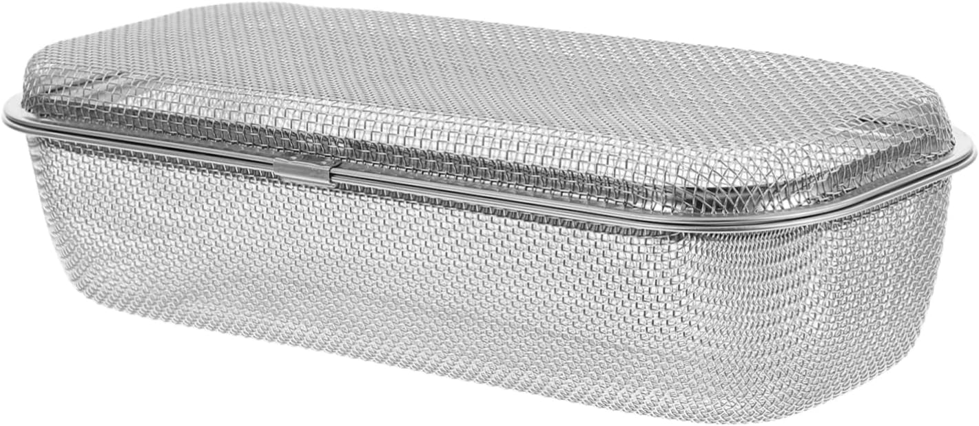 SOLUSTRE Stainless Steel Mesh Basket for Dishwasher Multi-functional Utensil Organizer for Storing and Drying Cutlery Protective Design for Streamlined Kitchen for Home and Restaurant Use