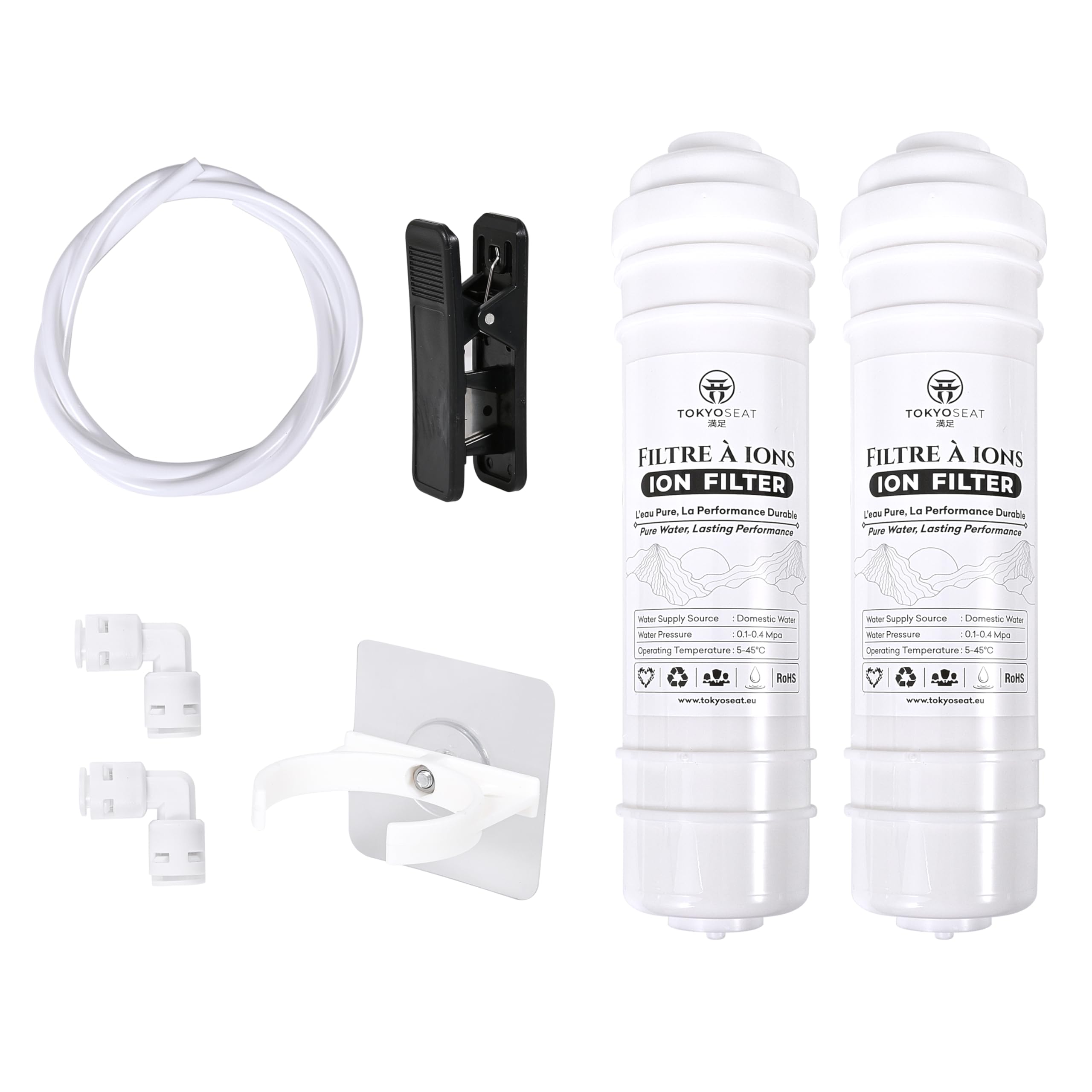 Lot de 2 Filtres Anti-Calcaire pour Toilettes Japonaises – Durée de Vie 6 Mois par Filtre (12 Mois au Total) – Protège Sièges Lavants et Composants Internes – Compatible WC Électroniques
