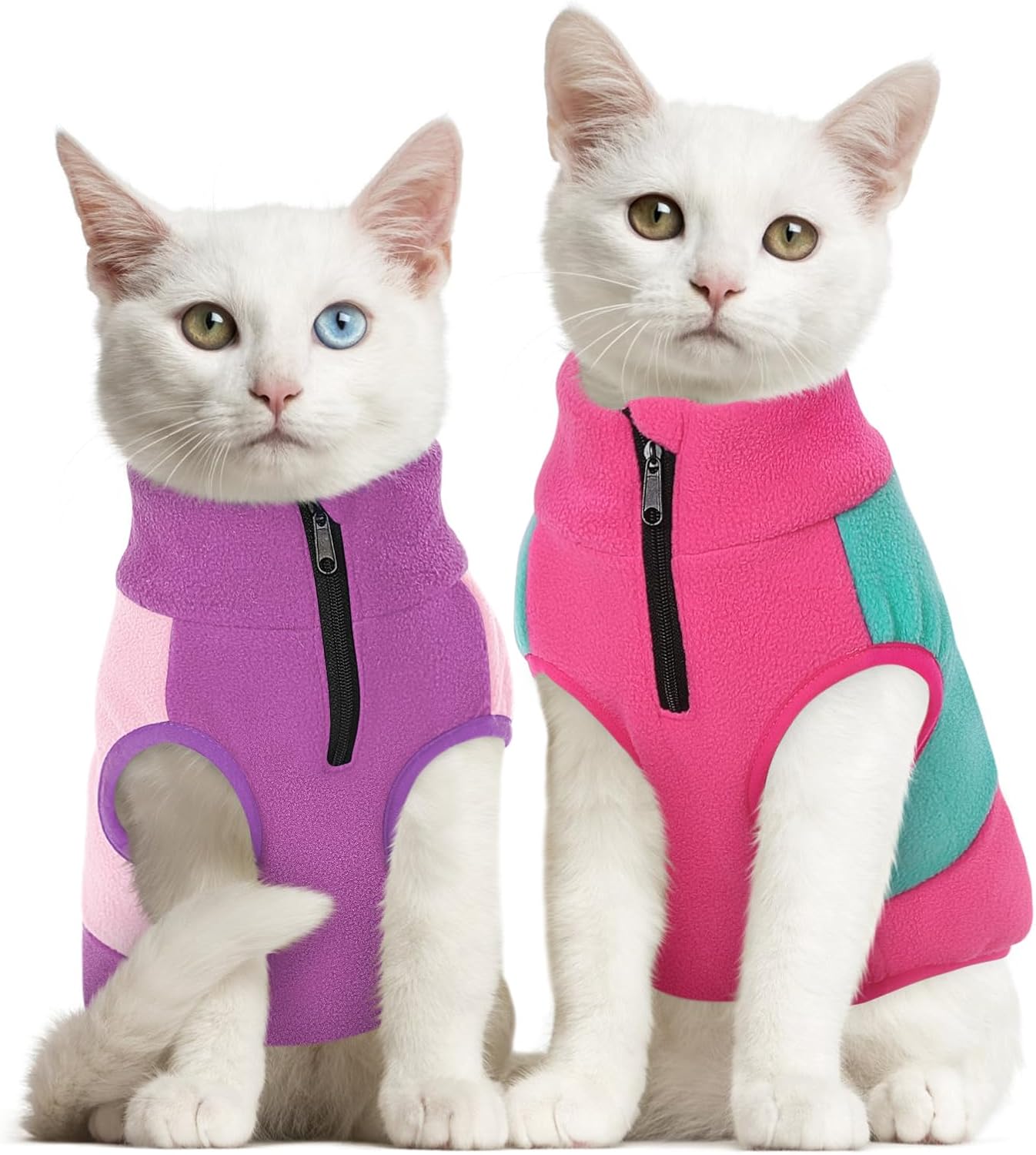Queenmore Large Fleece Dog Sweater, Soft Dog Fleece Sweater, Pet Vest Winter Jacket Coat Sweatshirt for Male or Female Cats Puppy Small Medium Large Breed