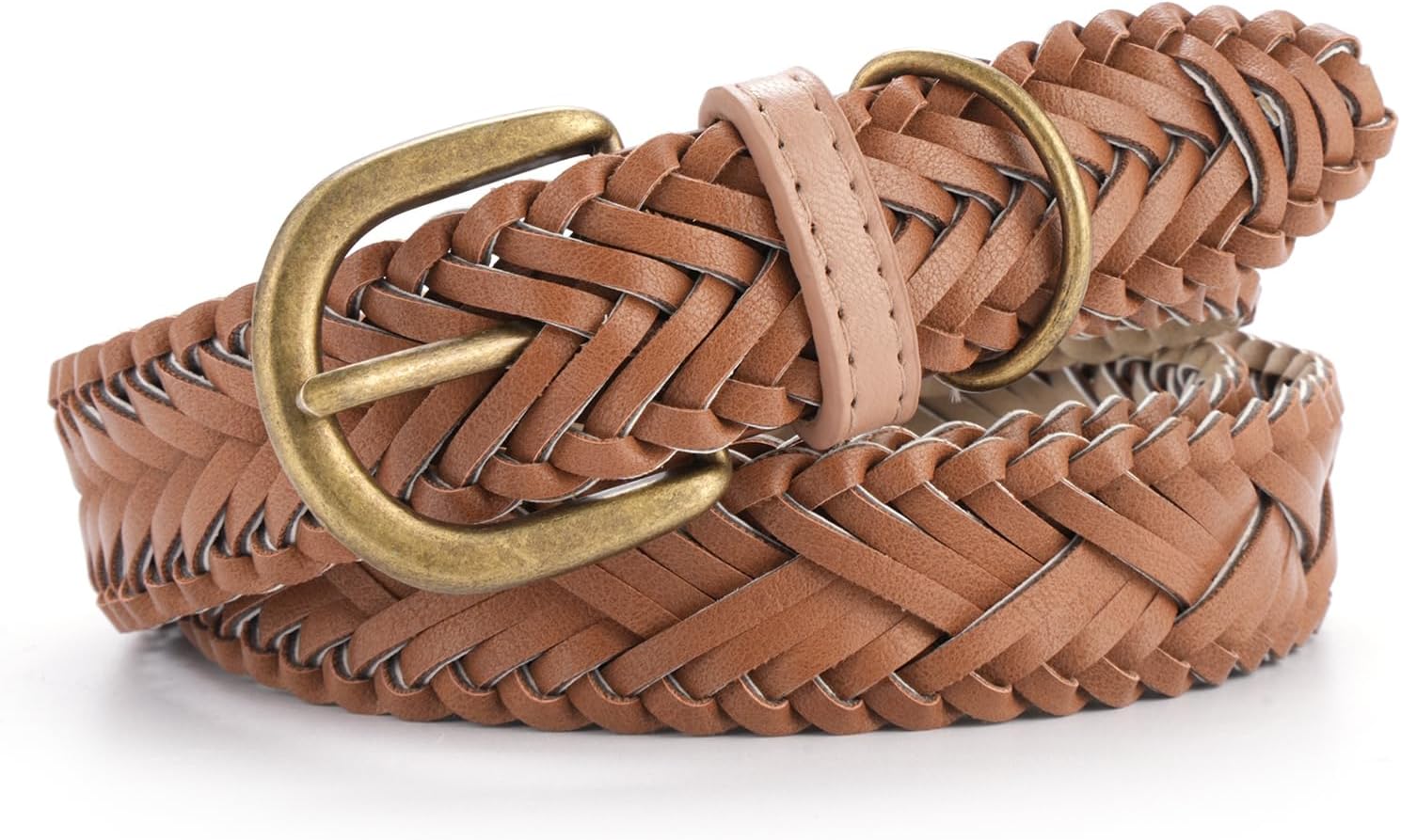 Hand-woven women's skirt retro belt fashionable pin buckle versatile casual jeans belt