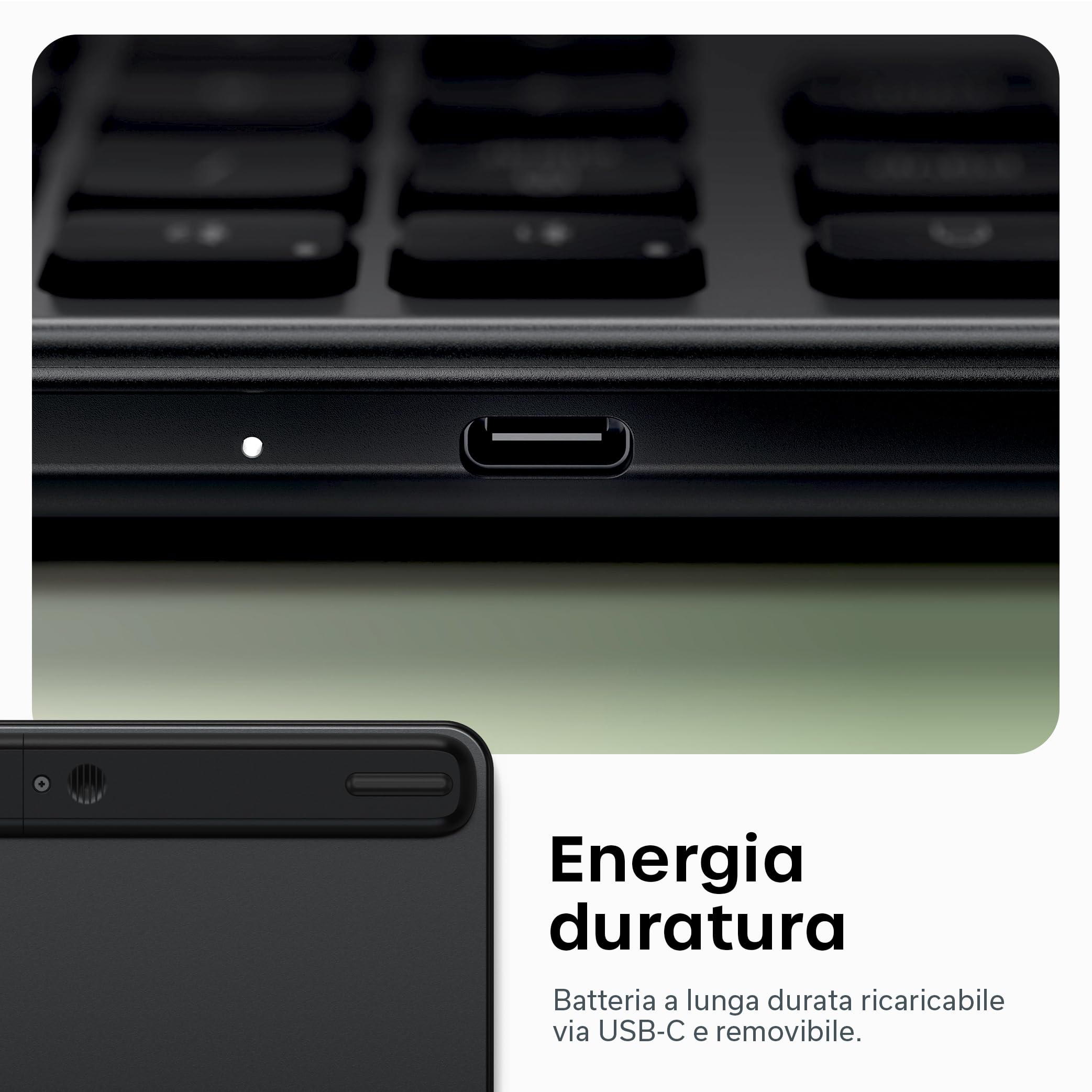 Satechi Tastiera Wireless Slim EX3, Layout 𝗤𝗪𝗘𝗥𝗧𝗬 𝗨𝗦, Bluetooth con Tastierino Numerico, Multi-Dispositivo, Ricevitore 2,4 GHz E Ricaricabile, per Mac, Windows E Android – Nero