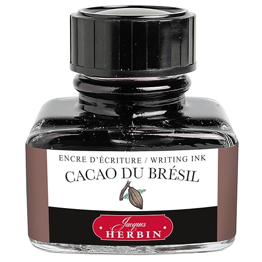 J. Herbin Fountain Pen Ink - 30 ml Bottled - Cacao du Bresil