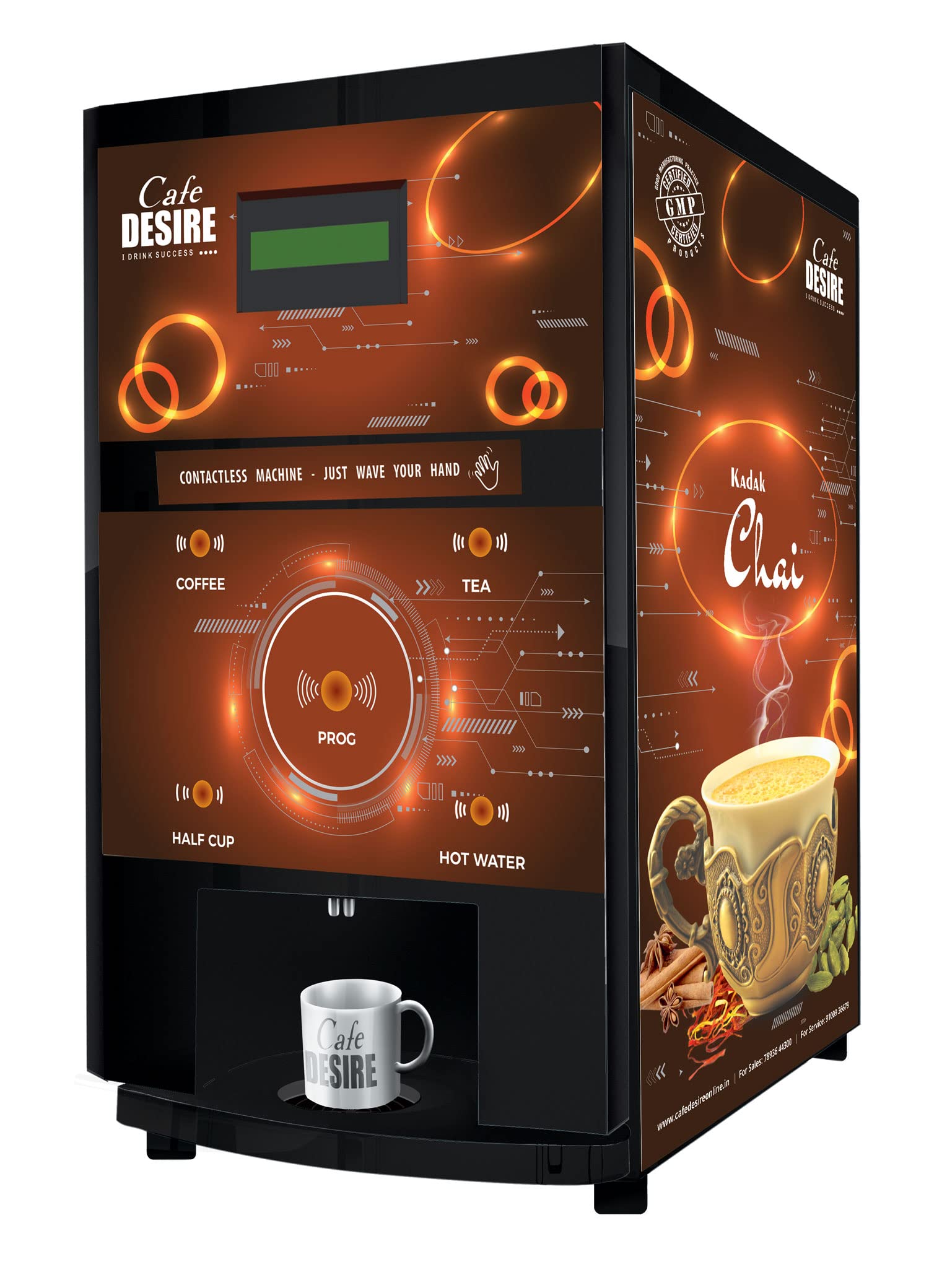 Buy Cafe DESIRE I DRINK SUCCESS Contactless Sensor Based Coffee Machine