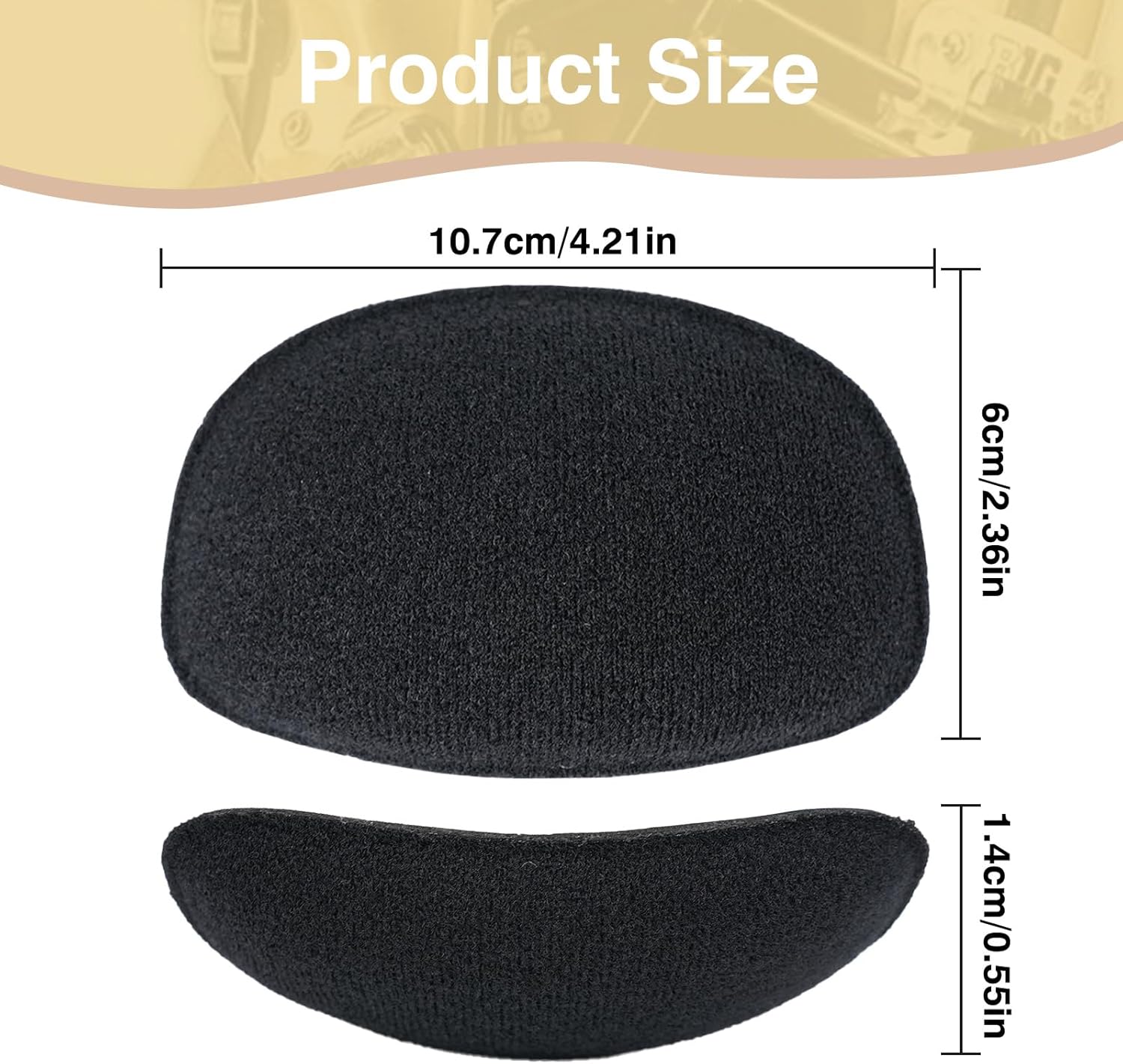 6 Pack Face Mask Replacement Pads Compatible with Rip It – Softball Facemask Chin Cups, Durable Replacement Chin Pads for Baseball and Softball Helmets, Comfortable Fit for Youth and Adults - Image 3