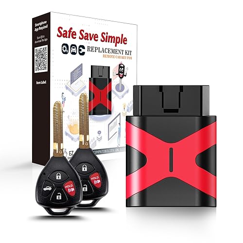 2 Programmable Keyfob Scanner Tool, Replacement Car Keys Fob and