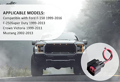 Miniatura 7 de 2 conectores de inyector de combustible EV6, accesorios profesionales para automóvil, arnés de cableado para acoplamiento de circuito a inyectores,