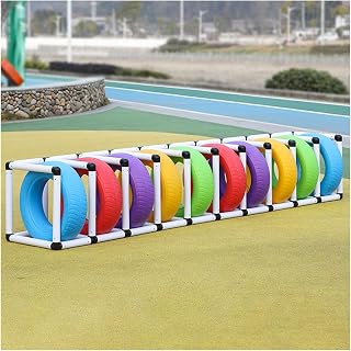 Soporte para neumáticos de jardín de Infantes, Estante de plástico para neumáticos de Coche, para Patio Escolar, Blanco, para equ(Un Color - 250 x 52 x 52 cm (98,4 x 20,5 x 20,5 Pulgadas)