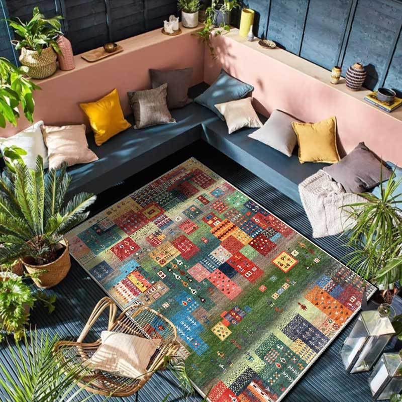 Tapis enfants lavable et doux pour une chambre de fille colorée