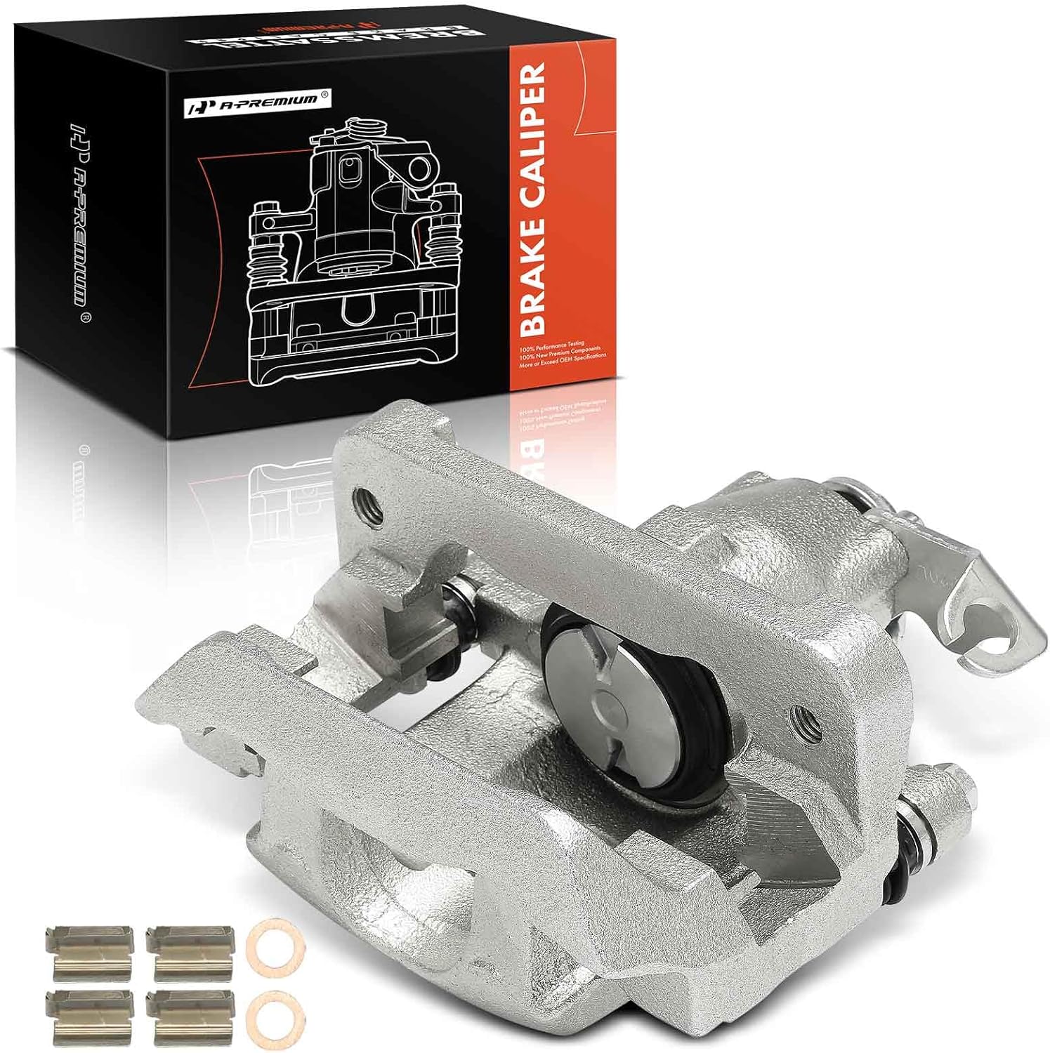 A-Premium Disc Brake Caliper Assembly with Bracket Compatible with Select Ford and Mercury Models - Freestar/Monterey 2004 2005 2006 2007 - Rear Left Driver Side