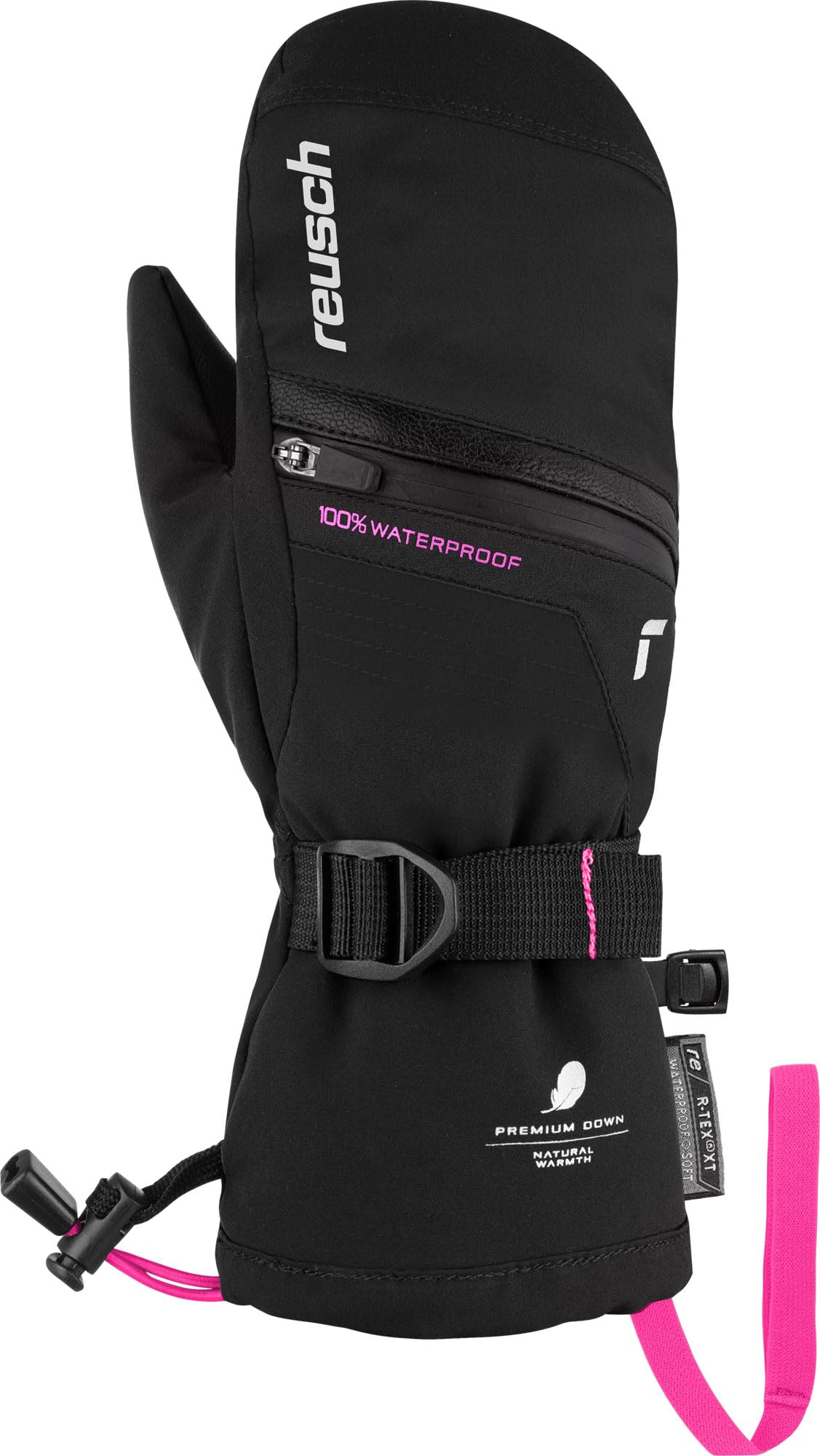Reusch Lando R-TEX XT Junior, bardzo ciepłe, wodoodporne i oddychające rękawice z jednym palcem, rękawice zimowe, rękawice narciarskie, dla dzieci, młodzieży, dziewcząt, chłopców