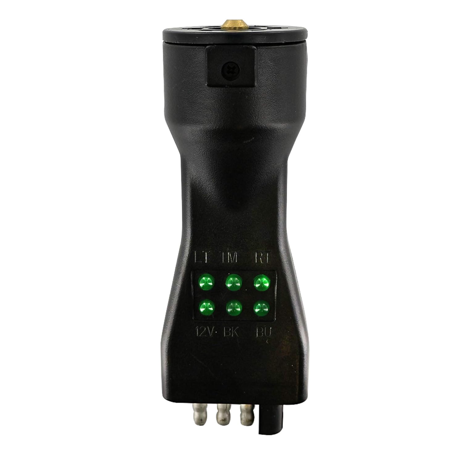 RamPro RV Trailer Plug Light Circuit Tester Adapter 7 Way Blade & 4 Pin