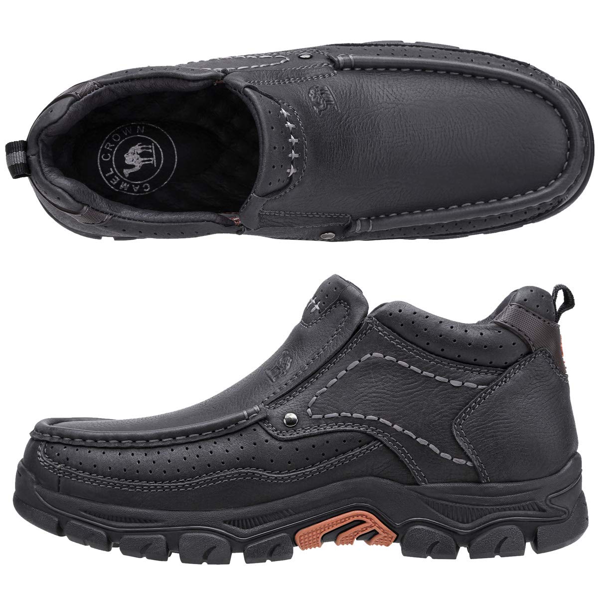 CAMEL CROWN Mens Slip On Loafer Mid-top Leather Casual Walking Shoes Comfortable for Work Office Dress Outdoor product thumbnail 4