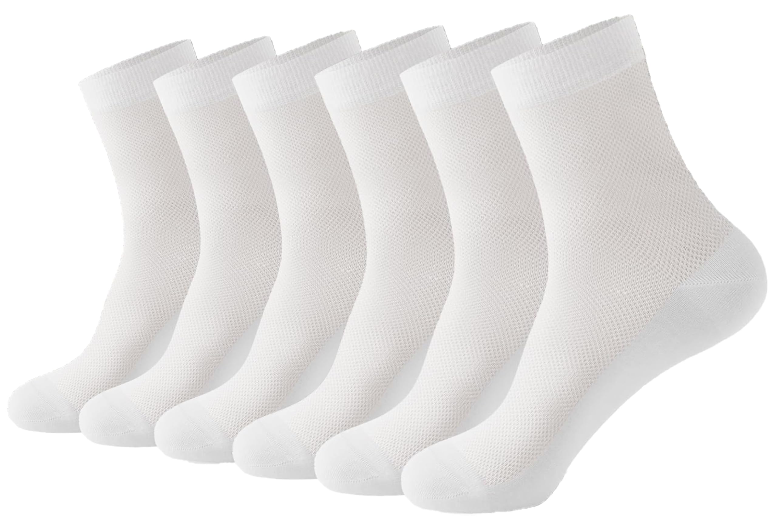 6 Pairs Mens Premium Cotton Quarter Socks - Comfortable Free Size Formal Men's Socks - Super Combed Material - EU sizes 40-45
