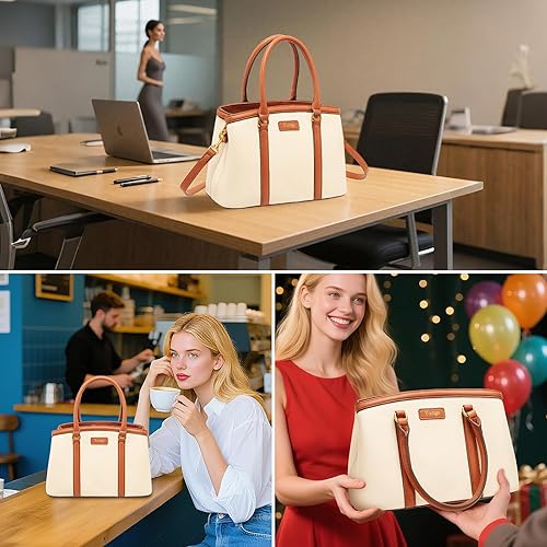 Miniatura 6 de Monederos y bolsos de mano para mujer, bolso cruzado de hombro y bolso de mano y asa superior de piel sintética para mujer