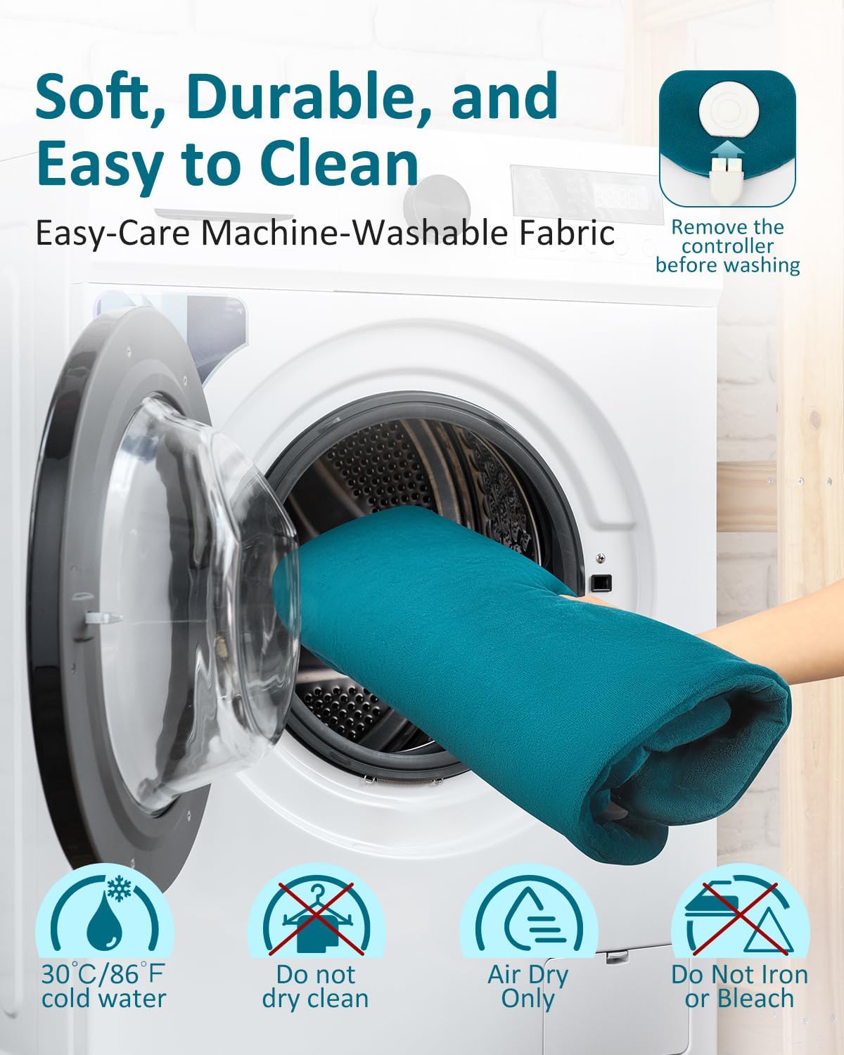 Heating Pad for Back, Valentines Day Gifts for Her, Extra Large Heat Pad for Full Body Relax, Electric Heated Wrap for Neck Shoulders, Anniversary & Birthday Gifts for Women Mom Grandma Sister Wife - Image 8