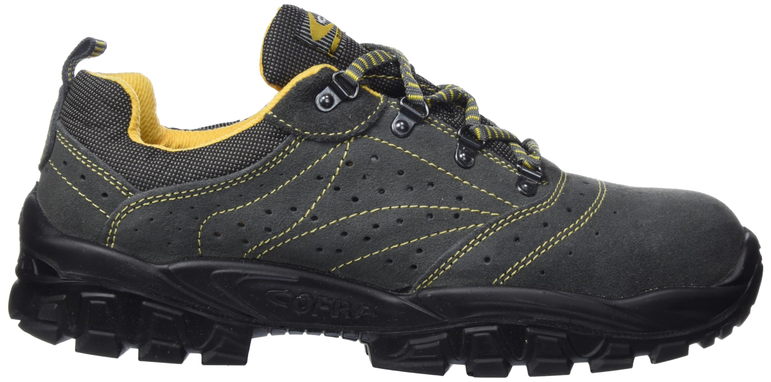 Cofra NT090-000.W45 NEW TIGRI S1 P SRC Sicherheitsschuhe, Anthrazit/Gelb, Größe 45