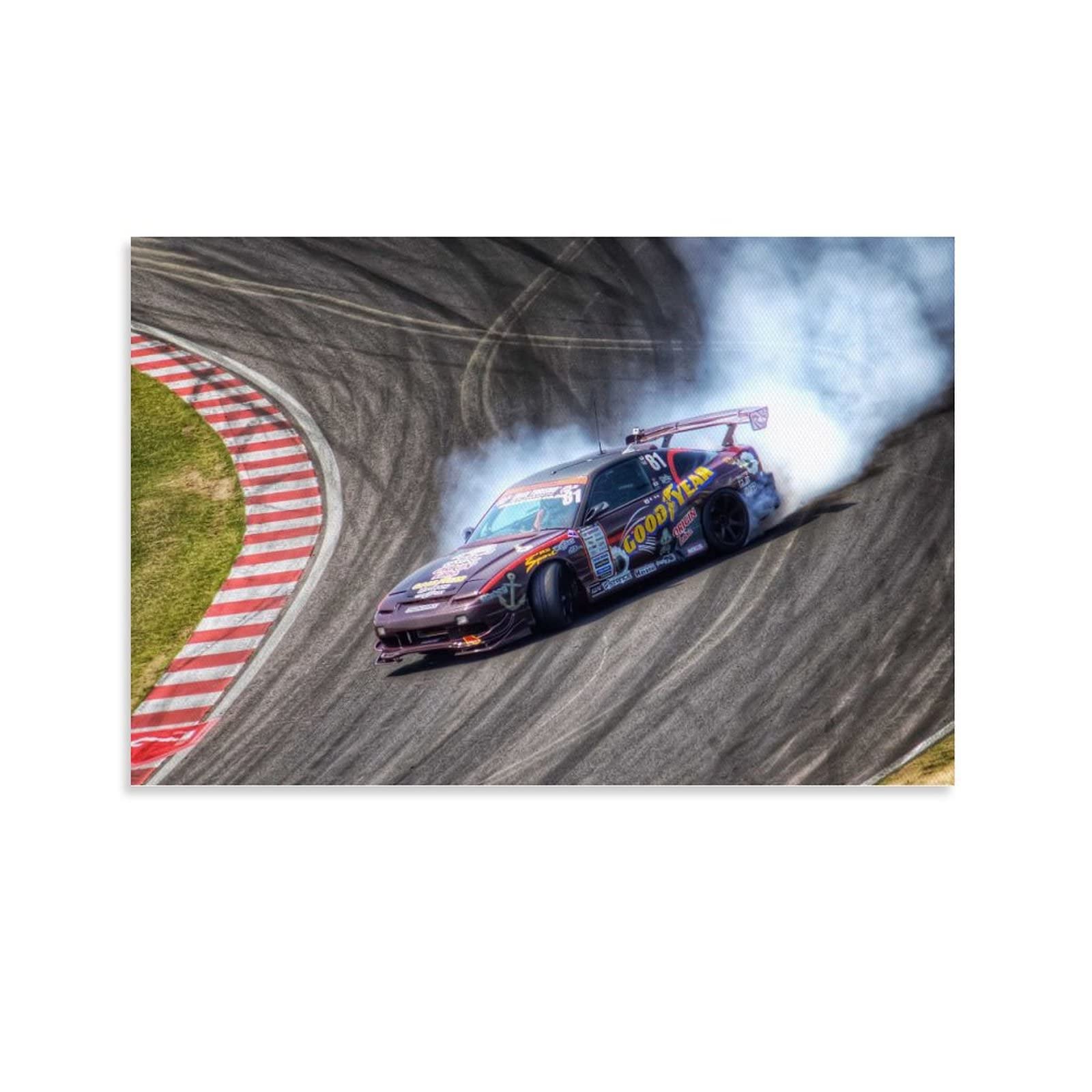 Jdm Car Poster World Rally Championship Poster Decorative Painting Canvas Wall Art Living Room Posters Bedroom Painting 08x12inch(20x30cm)