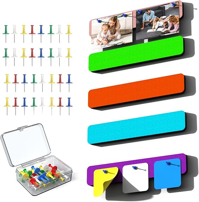 ALL SUMMER 5 Pack Felt Bulletin Board Strip, SelfAdhesive