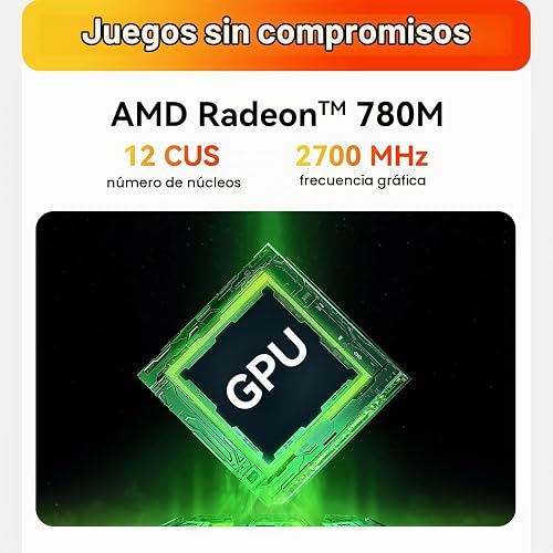 Beelink SER9 Max Mini PC, AMD Ryzen R7 260 (8C/16T jusqu'à 5.1 GHz), 32 Go de RAM DDR5, 1 to SSD, Mini-Ordinateur 4K à 240 Hz, Triple écran HDMI/DP/USB 4, BT5.2, Wi-FI 6, LAN 10 Gbps - 5