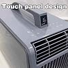 Ductless Portable Air Conditioner 4 in 1 Small Portable Ac Cooling and Heating with Touch Panel and Remote Control Top Handle Design Swamp Cooler 220v
