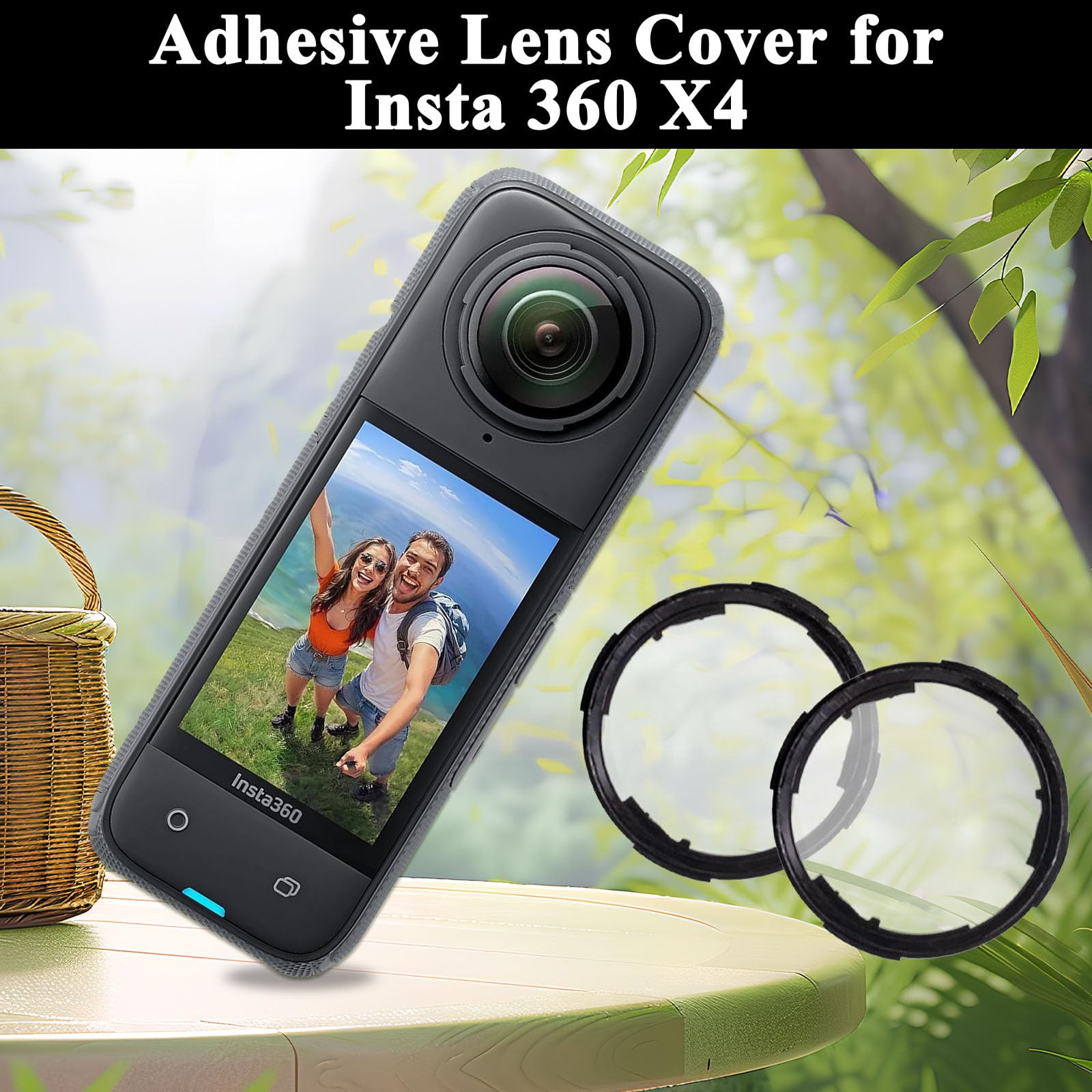 Protettore Lenti Vetro Temperato Per Insta360 X4 - Antigraffio - Foto 11