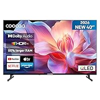 coocaa 40 Pollici Smart TV, QLED Televisore