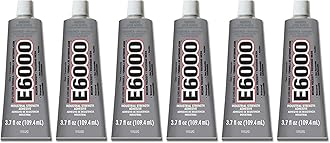 Eclectic Products 220011 6 Pack 3.7 oz. E-6000 High Viscosity Multi-Purpose Adhesive, Clear