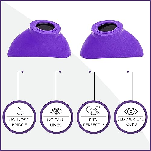 Vista 3 de Super Sunnies Protección ocular UV Slim Flex, compatible con la FDA, gafas de bronceado individuales