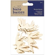Papermania Wooden Embellishments, N Applicable, Natural