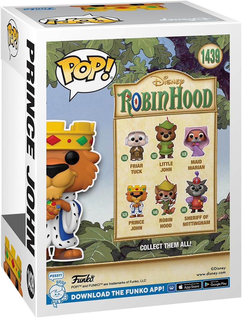 Funko POP! Disney: Robin Hood - Prince John - Collectable Vinyl Figure - Gift Idea - Official Merchandise - for Kids & Adults - Movies Fans - Model Figure for Collectors and Display