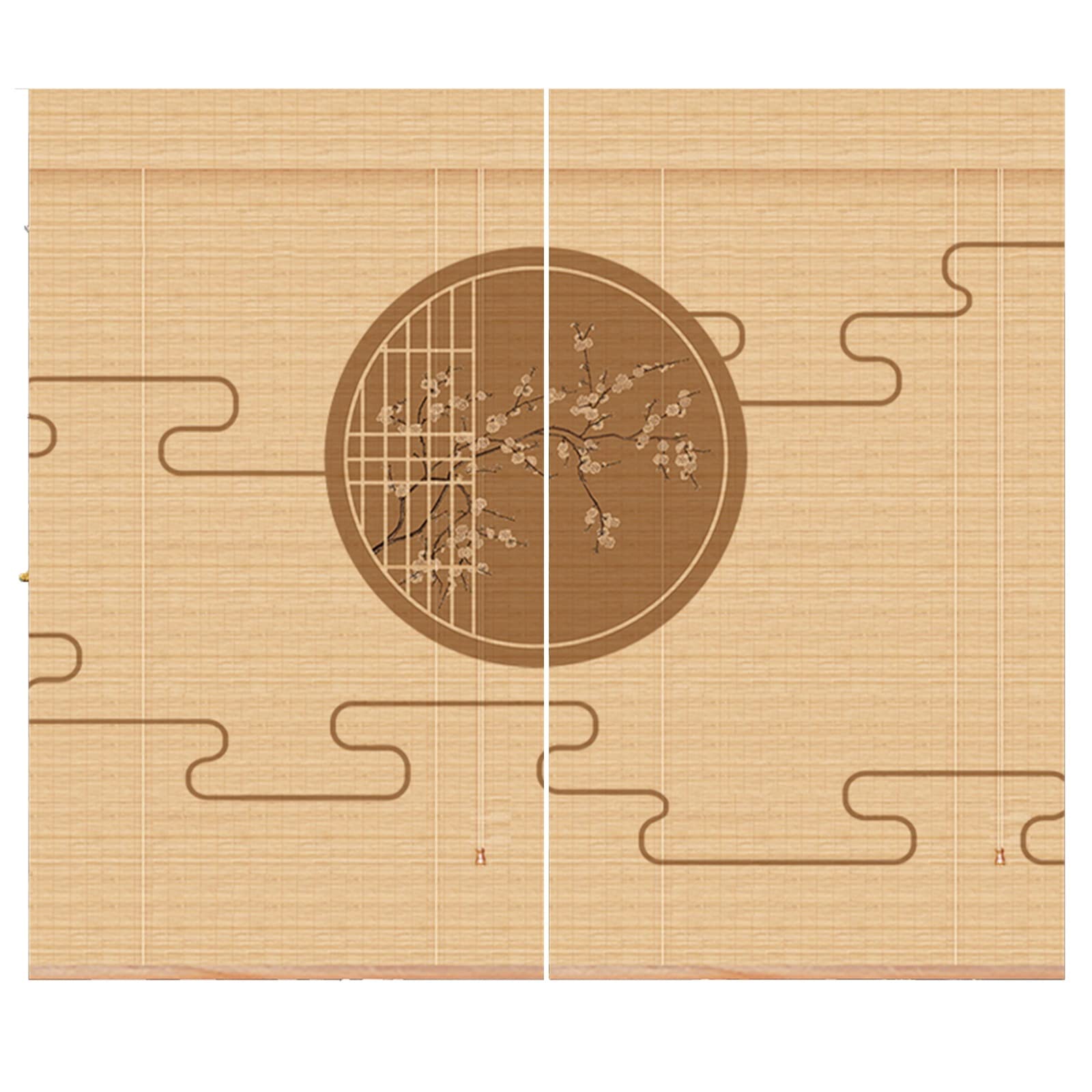 Volets Roulants en Bambou, Stores Enrouleurs Imprimés Stores Occultants Pare-Soleil Crème Solaire Impression 3D Respirante Style Ferme (Size : 200X250CM)