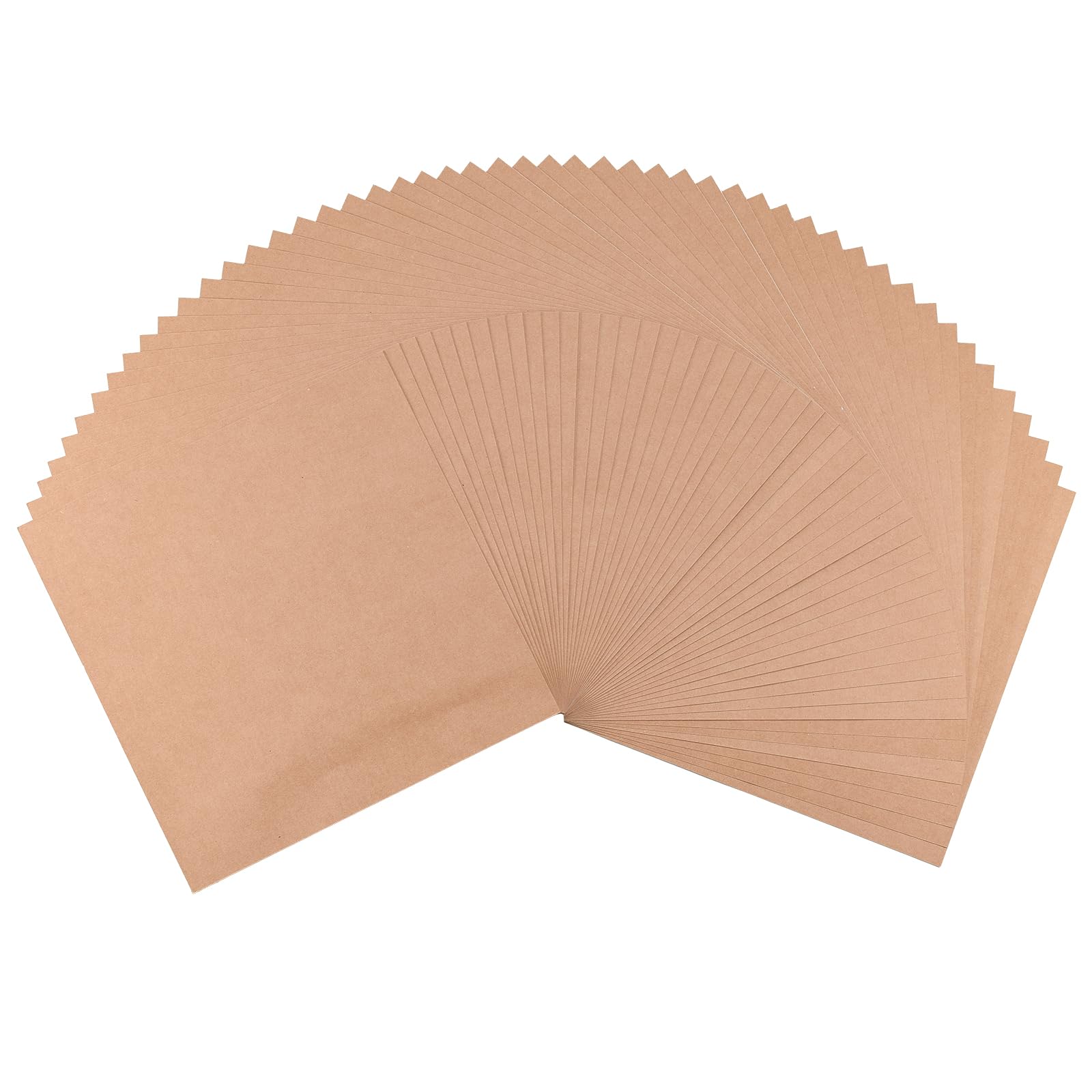 Florence Selbstklebend Cardstock Kraft (Braun) - Bastelpapier 30,5 x 30,5 cm Farbenmix - 50 - Bedruckbares Papier - Karten Basteln, Scrapbooking und Hobbyprojekte - 216 gsm