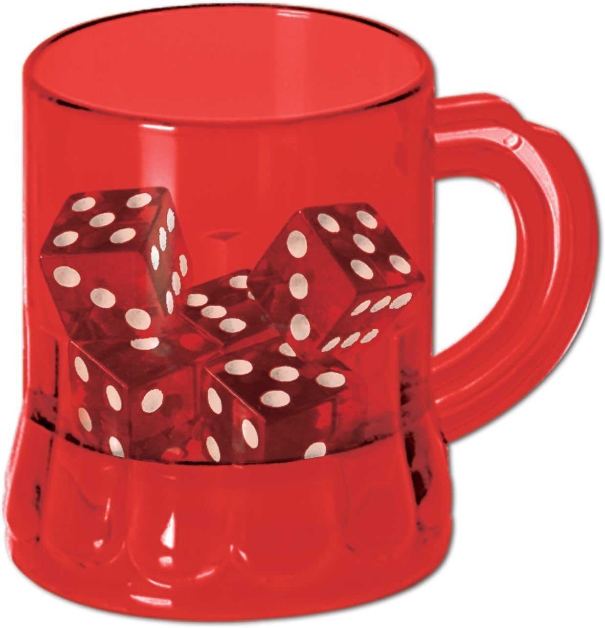 Mug Shot w/Dice (Includes: Mug & 5 Dice) Party Accessory  (1 count) (6/Pkg)