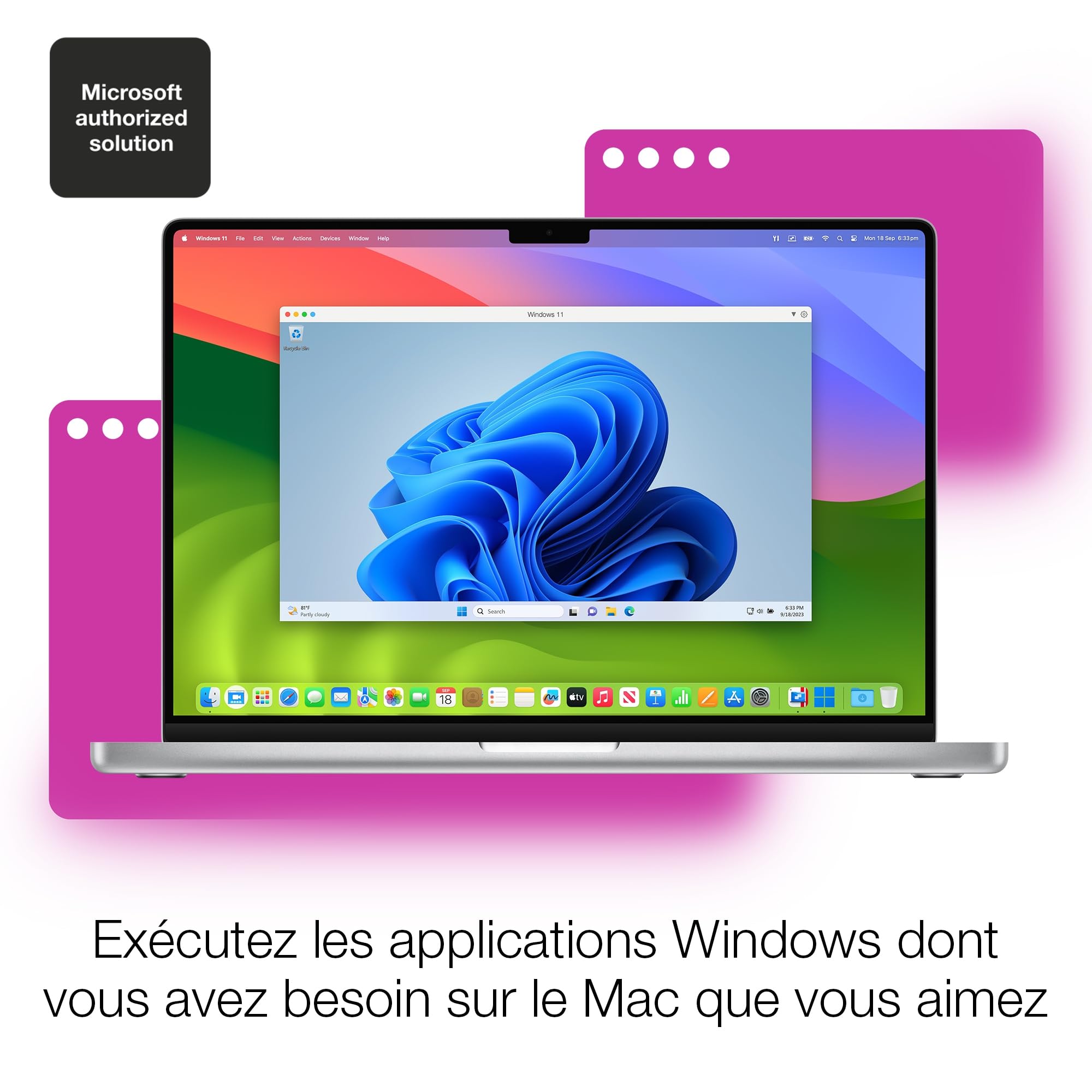 Parallels Desktop 20 | Logiciel de machine virtuelle pour exécuter Winows sur Mac | Perpetuelle | 1 Appareil | Mac | Téléchargement