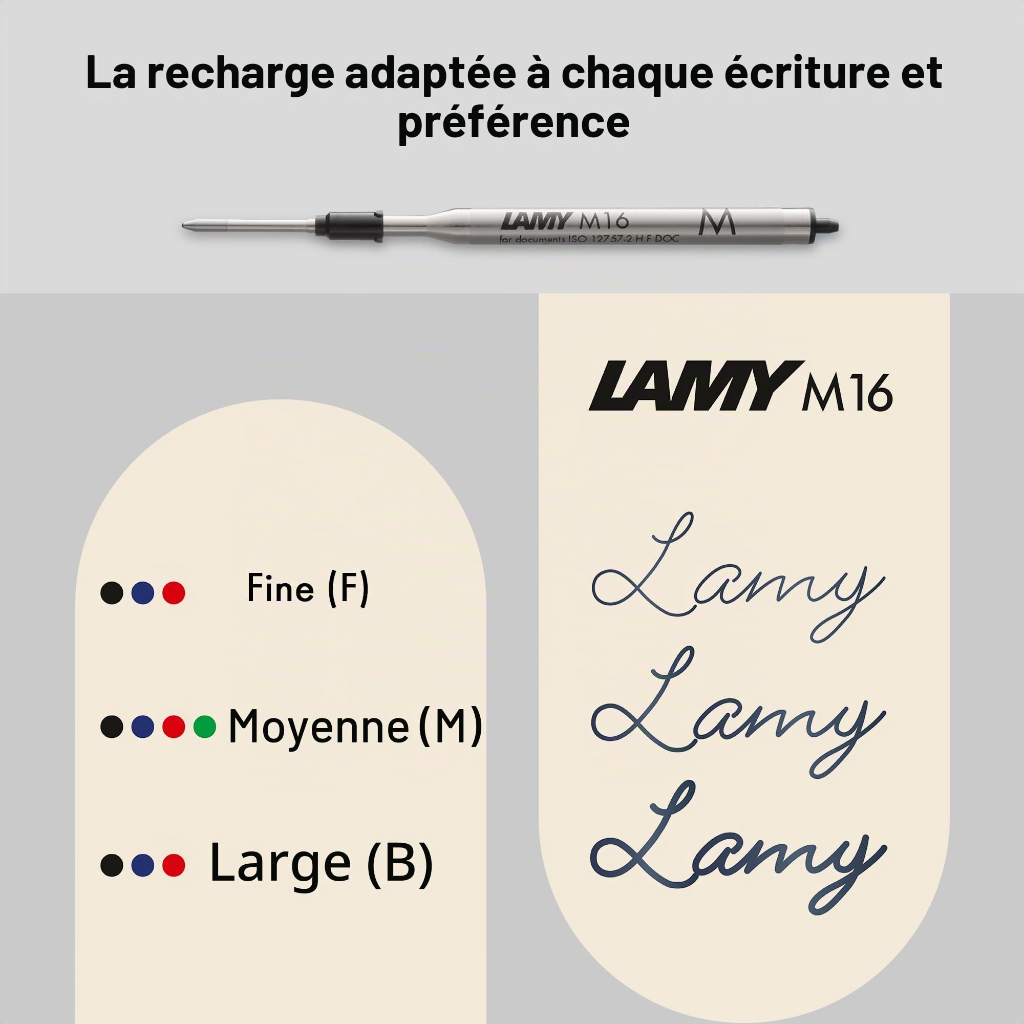 Lamy 2000 black - stylo à bille élégant dans un corps robuste en fibre de verre - parfaitement équilibré - avec recharge géante M 16 en largeur de trait M en noir