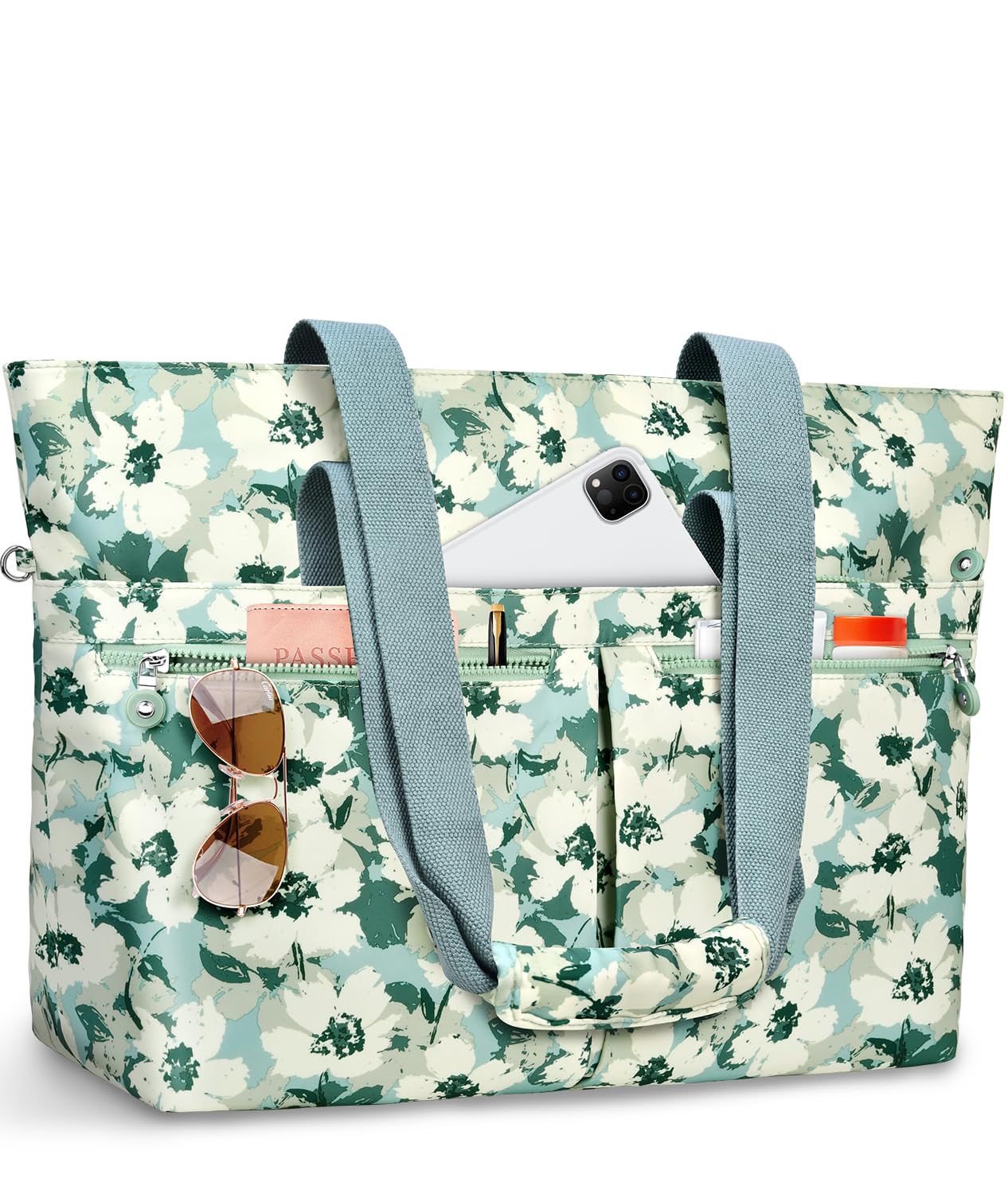 ENONEO Borsa Mare Donna Grande Borsa Spiaggia Famiglia 45L Impermeabile Borsas Piscina XXL Shopper Tote Bag con Cerniera Borse da Spiaggia Pieghevole per Shopping Viaggio Picnic