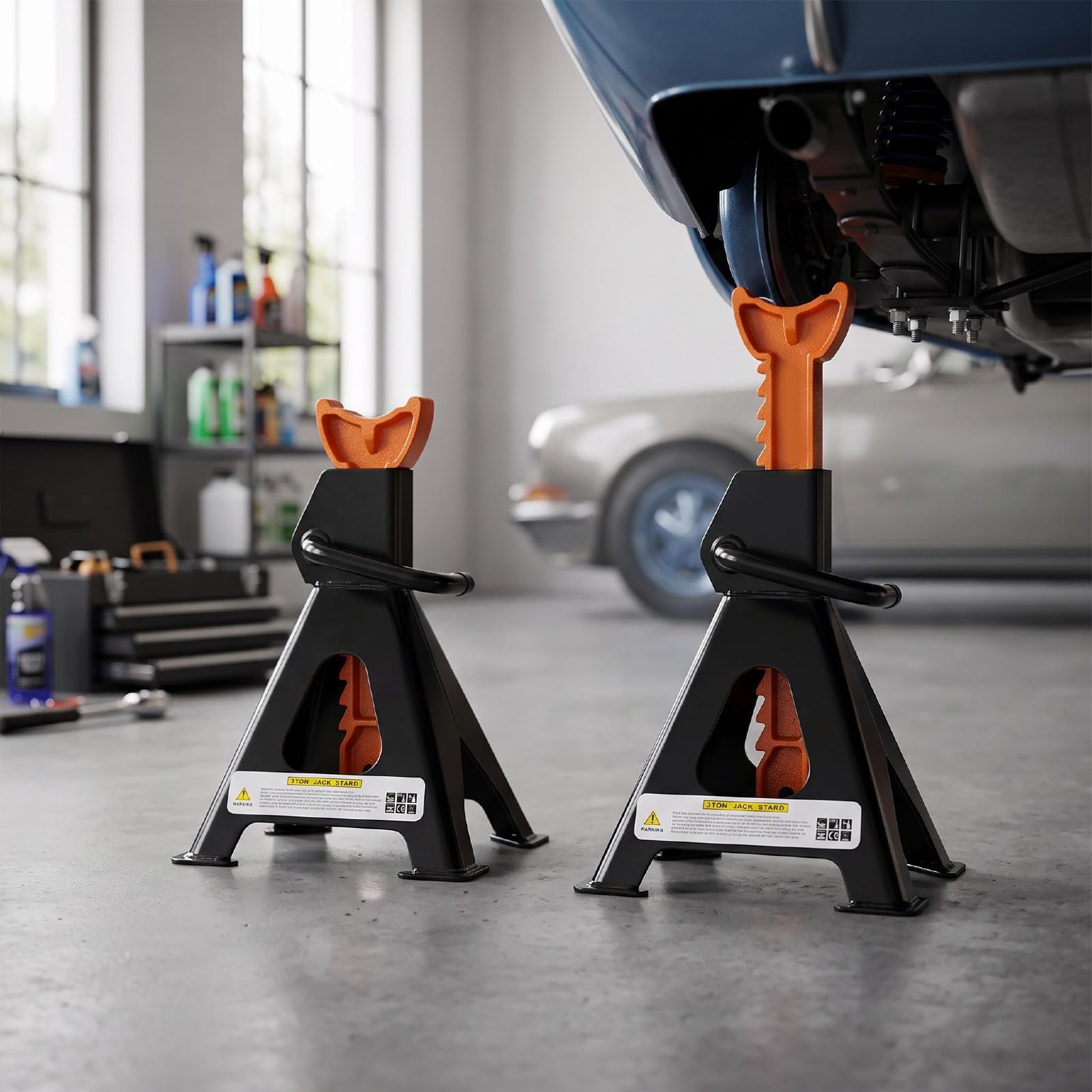 Chandelle 2 Tonnes avec Acier au Carbone & capacité 4000Lb, 1 Paire