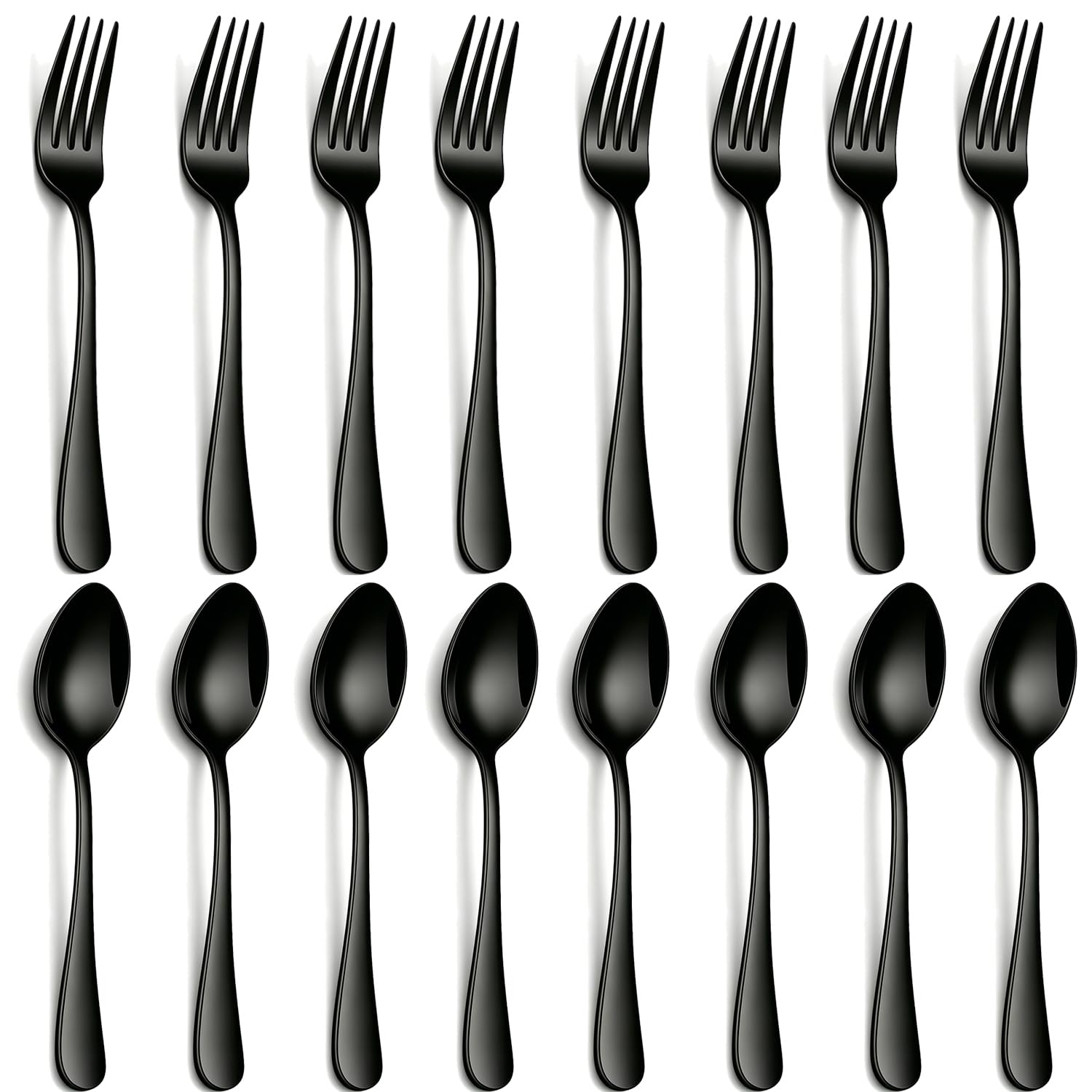 Dinner Forks, Set of 6 Top Food Grade Stainless Steel Silverware Forks, Flatware Set,8 Inches, Mirror Finish & Dishwasher Safe, New Apartment Essentials Cutlery Set — Amazon image 10
