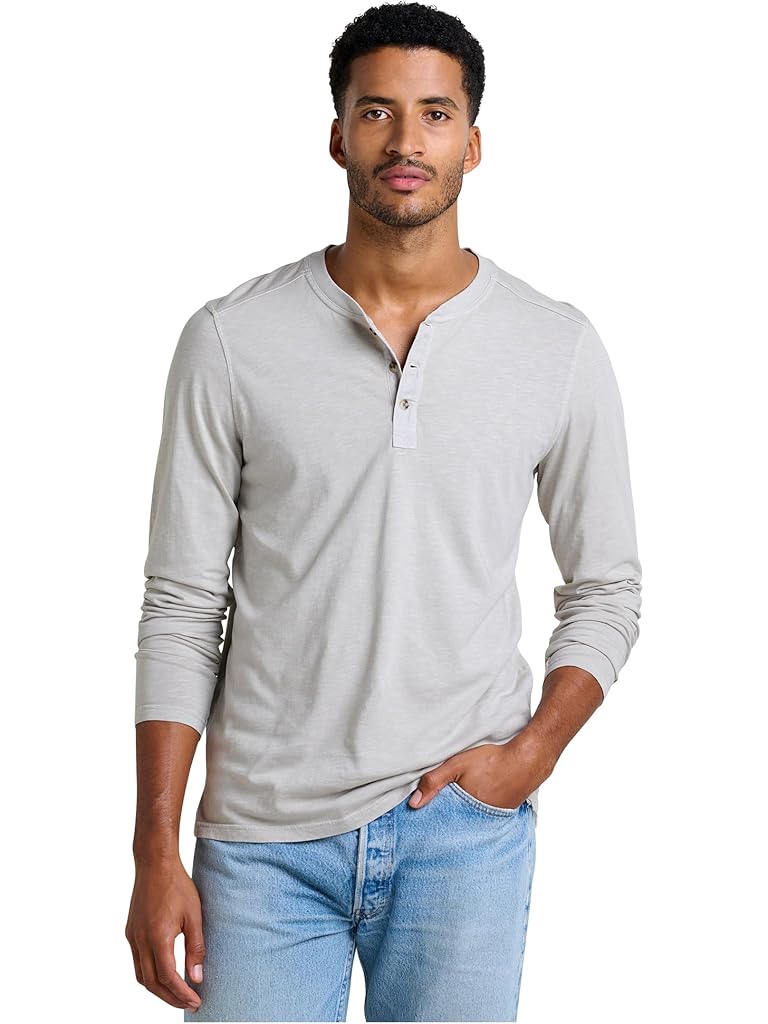 Gray Toad&Co Primo Long Sleeve Henley