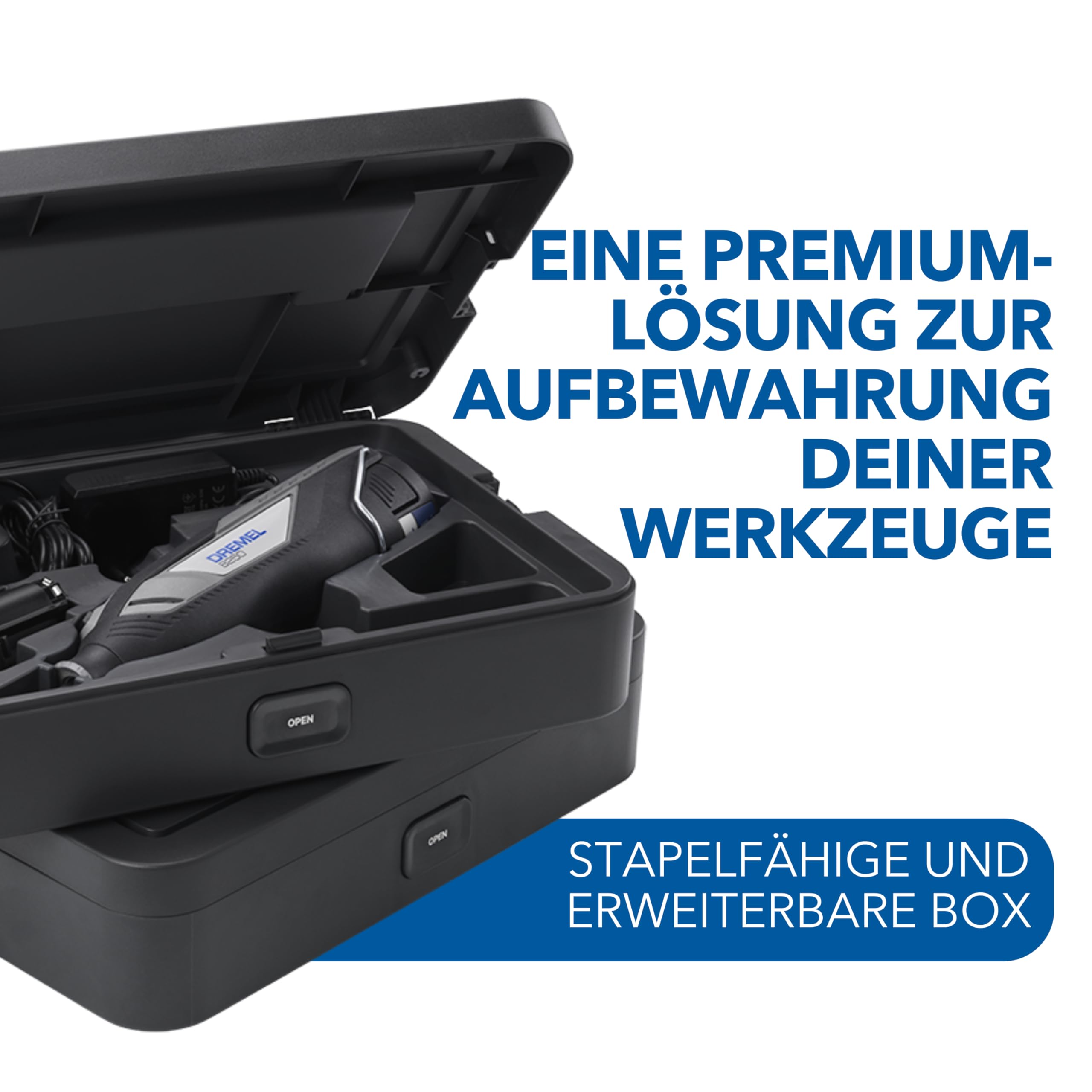 Dremel 8240 Akku-Multitool 12V 2Ah Set mit 2 Akkus, 5 Aufsätzen, 65 Zubehören