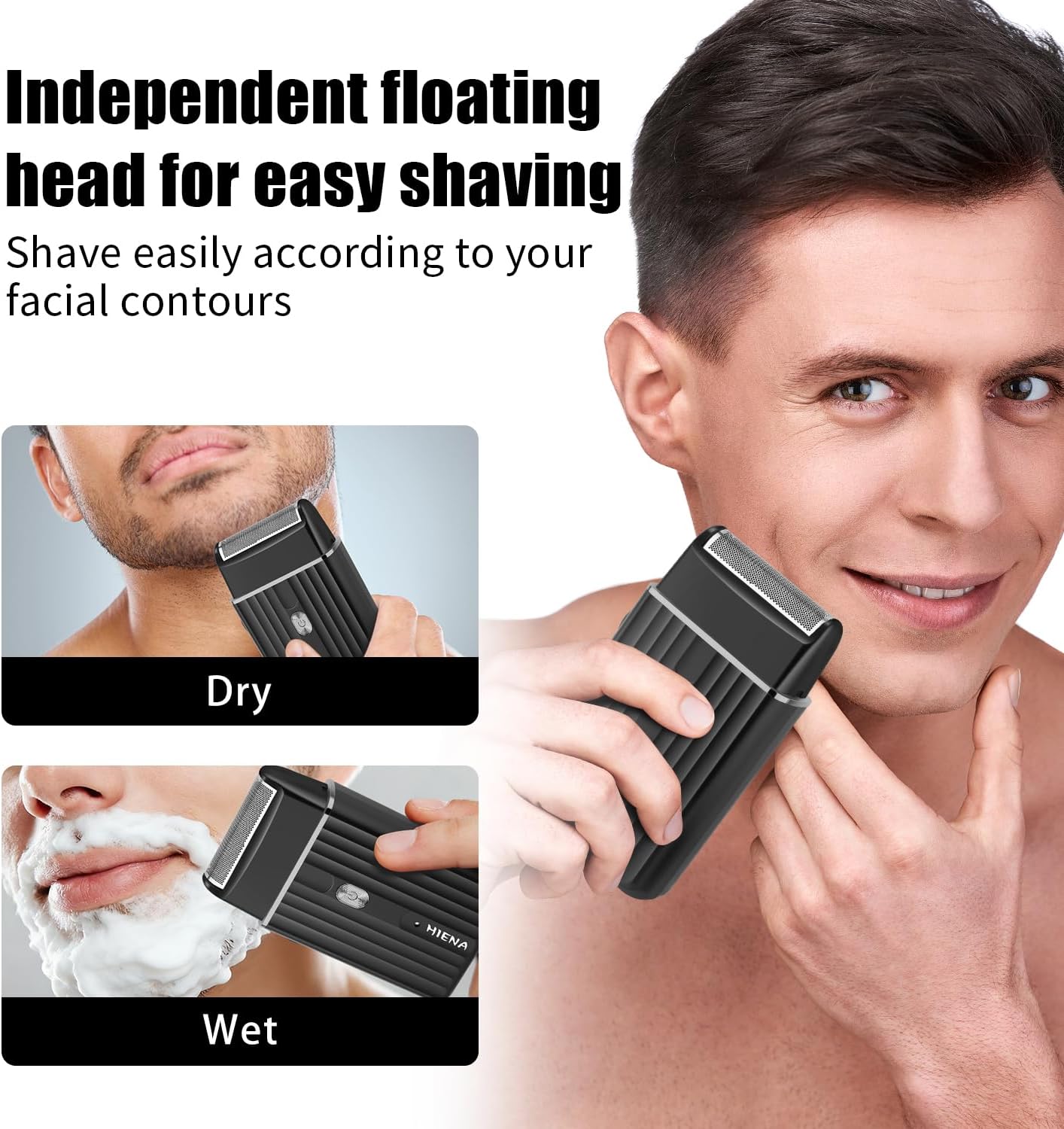 HIENA PRO Hair Clippers for Men, 4-in-1 Cordless Barber Kit