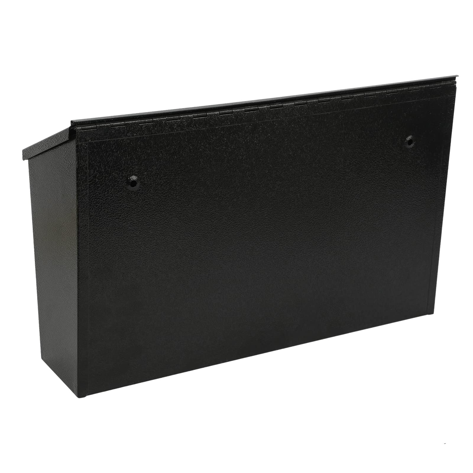 KYODOLED Wall-Mount Mailbox,Large Capacity Mail Box,Galvanized Steel Rust-Proof Metal Post Box,Mailboxes for Outside,15.75"x9.44"x4.72" Black