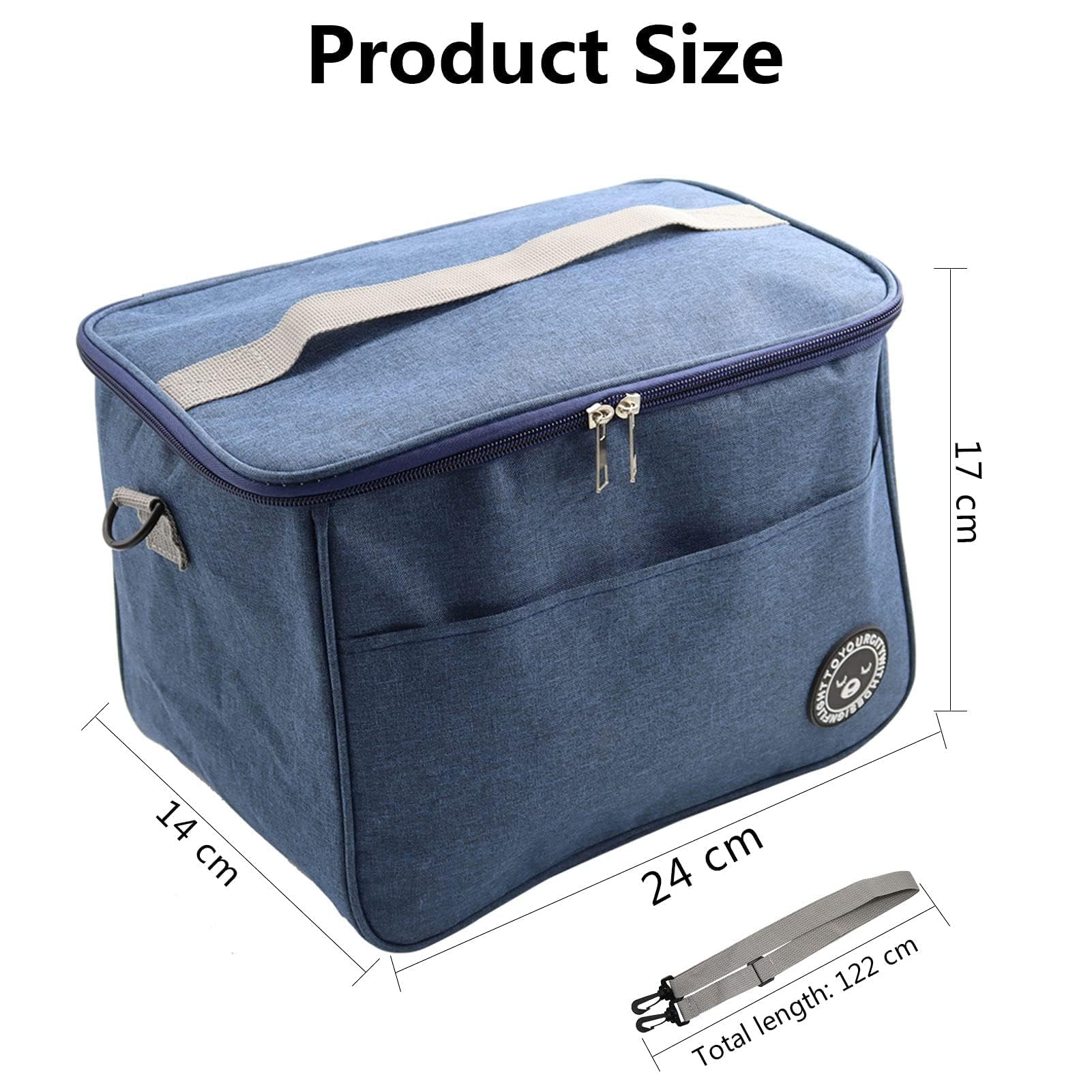Borsa Isotermica da Pranzo 6L Pieghevole Impermeabile Frigo Isoterma per Alimenti