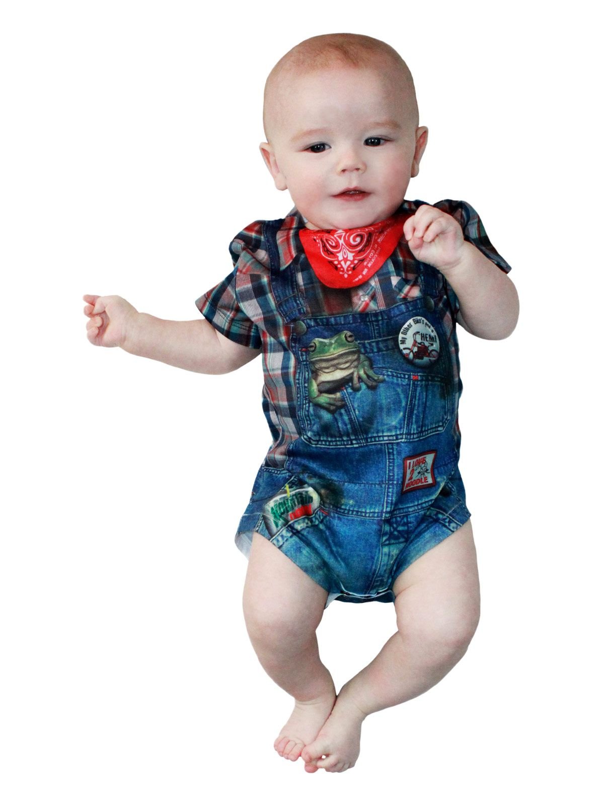 Hillbilly Farmer Romper Infant Costume