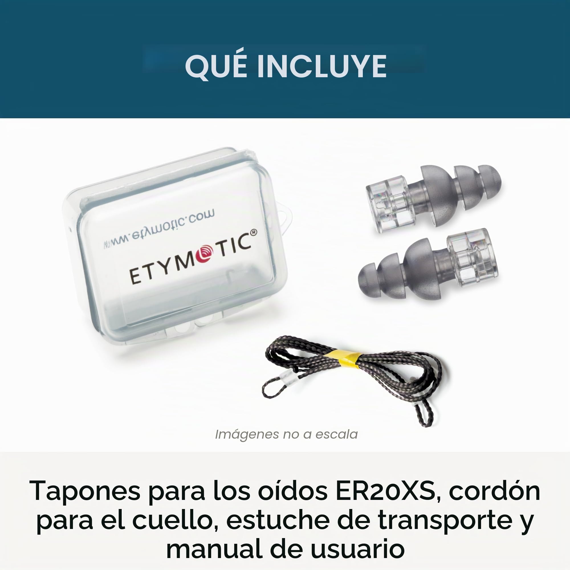 Etymotic Research ER20 X s-ccc-p tapones para los oídos de alta fidelidad en paquete polybag, 1 par, gran ajuste