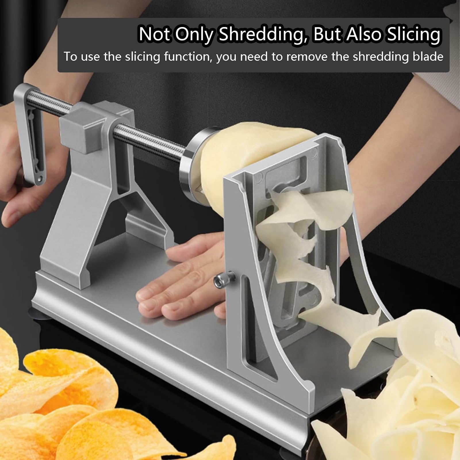 Rallador de tambor giratorio manual con 3 cuchillas intercambiables para triturar verduras, queso, ensalada y preparación de cocina, herramienta esencial de cocina